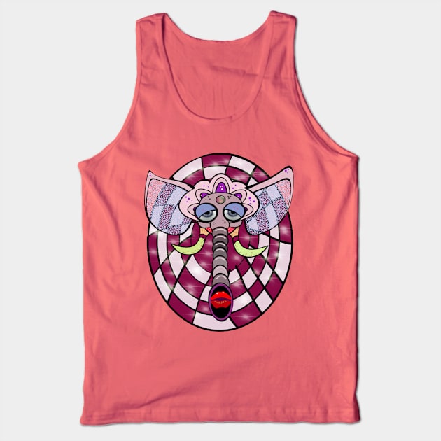 Sleepy Space Elephant Tank Top by Zenferren